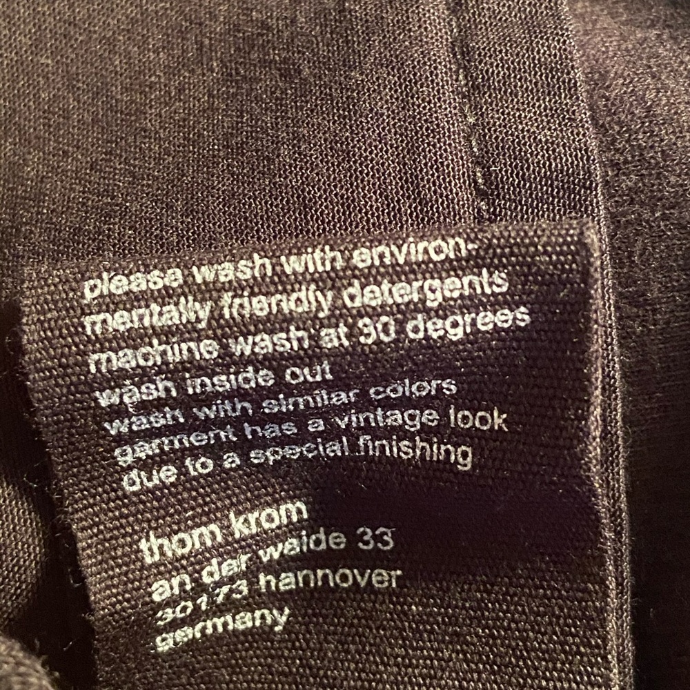 NWT THOM KROM Mesh Panel Black Bomber Jacket Large - Picture 11 of 12